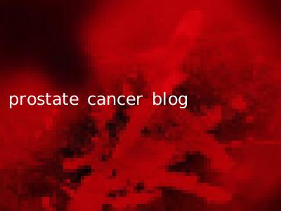 prostate cancer blog