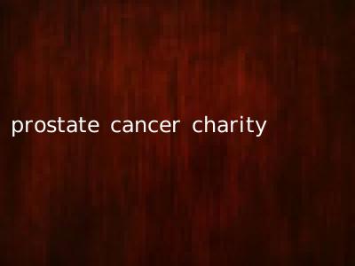 prostate cancer charity
