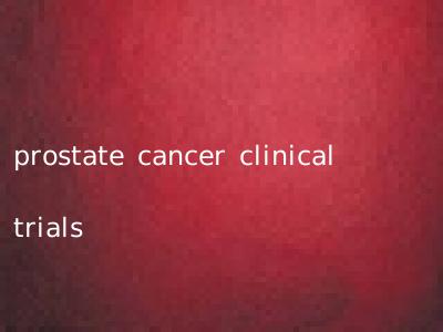 prostate cancer clinical trials