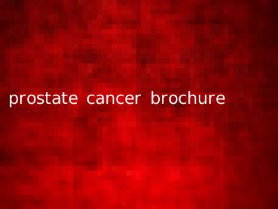 prostate cancer brochure