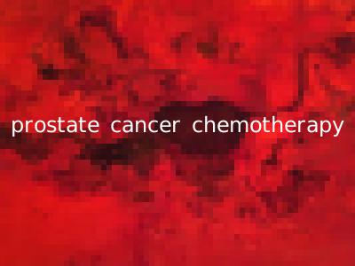 prostate cancer chemotherapy