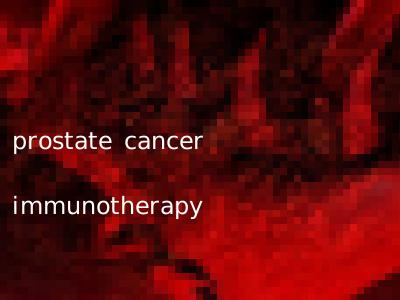 prostate cancer immunotherapy