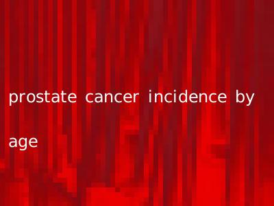 prostate cancer incidence by age