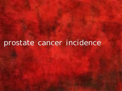 prostate cancer incidence