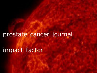 prostate cancer journal impact factor