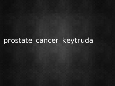 prostate cancer keytruda