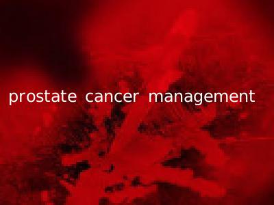 prostate cancer management