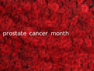 prostate cancer month