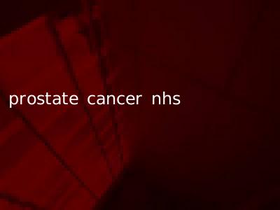 prostate cancer nhs